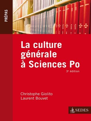 cover image of La culture générale à Sciences Po
